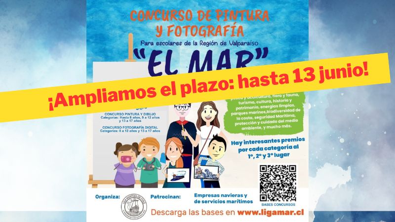 Se extiende el plazo de postulación de los Concursos “Mes Del Mar” hasta el viernes 13 de junio