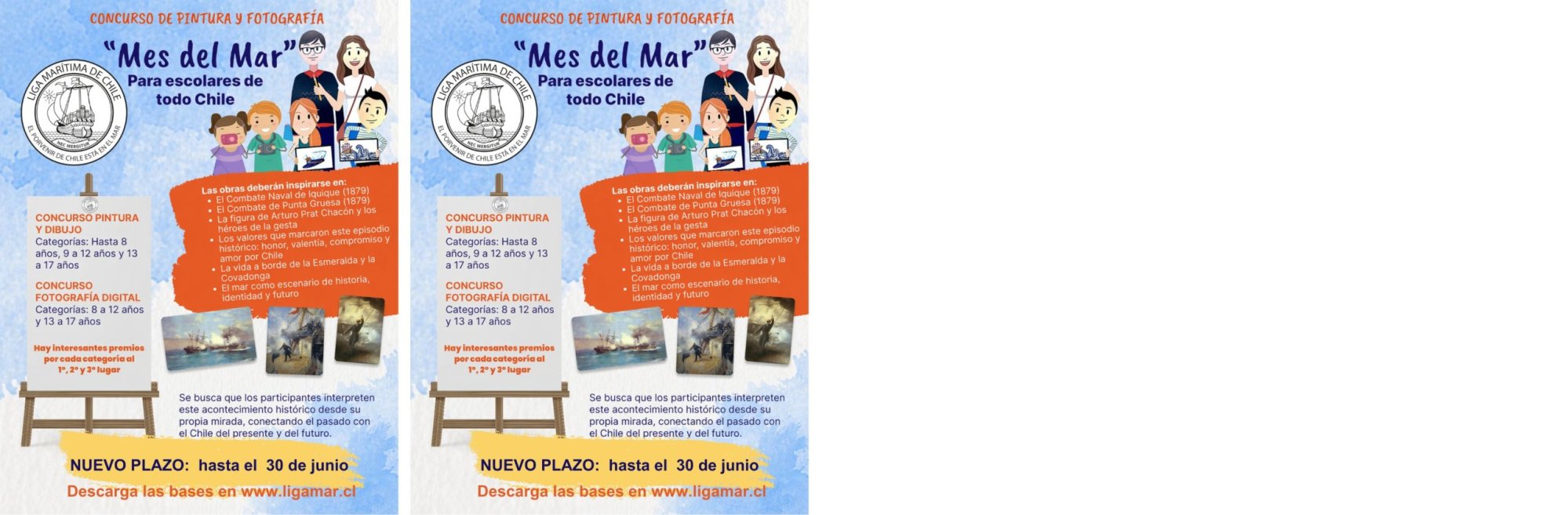 LIGAMAR extiende plazo de concurso nacional escolar “Mes del Mar”