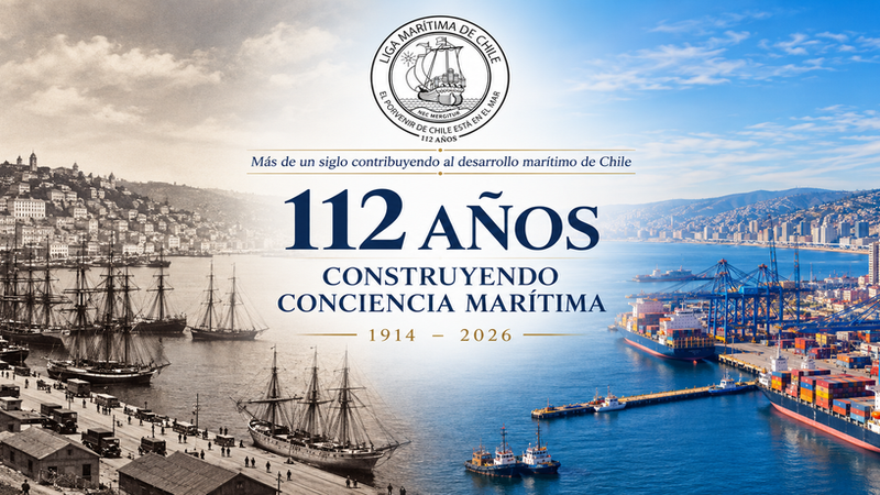 Liga Marítima de Chile: más de 112 años impulsando la conciencia marítima y el desarrollo del país