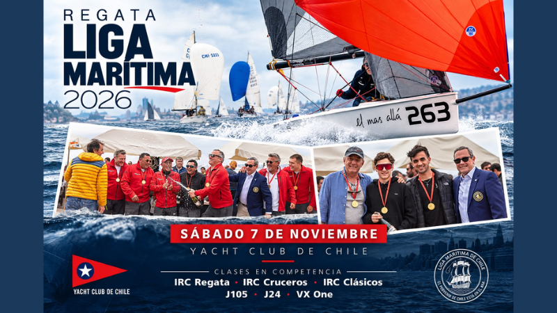 Liga Marítima de Chile realizará la Regata Multiclase de su 112° Aniversario